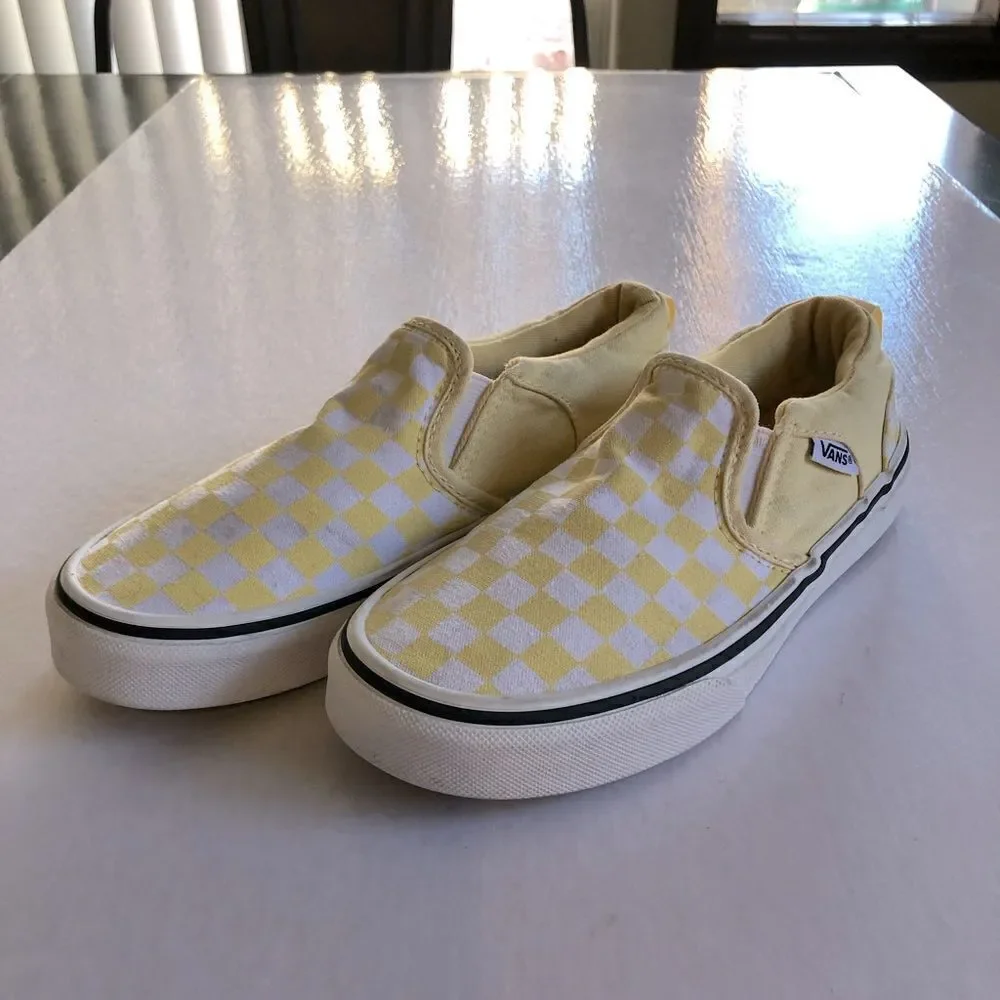 Vans yellow checker